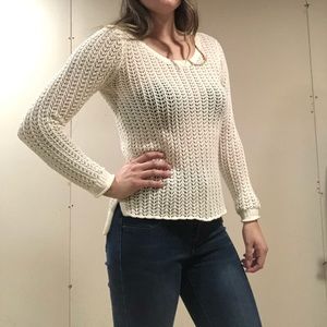 Cream colored knit sweater